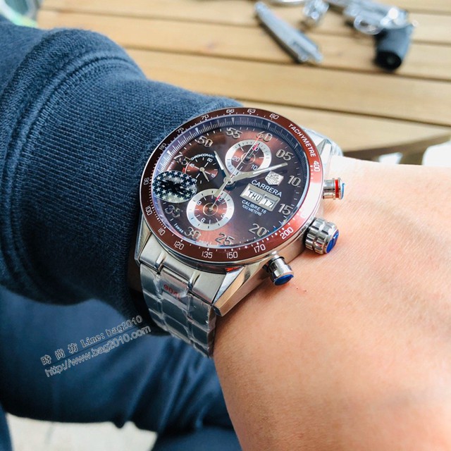泰格豪雅TAG Heuer卡萊拉系列CV2A10.BA0796腕表男士手錶  gjs2207
